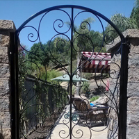 Wrought Iron Courtyard Gate San Jose